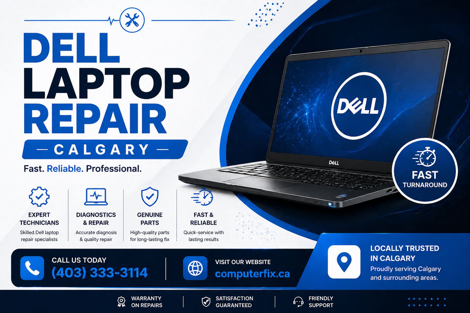 Dell laptop repair calgary