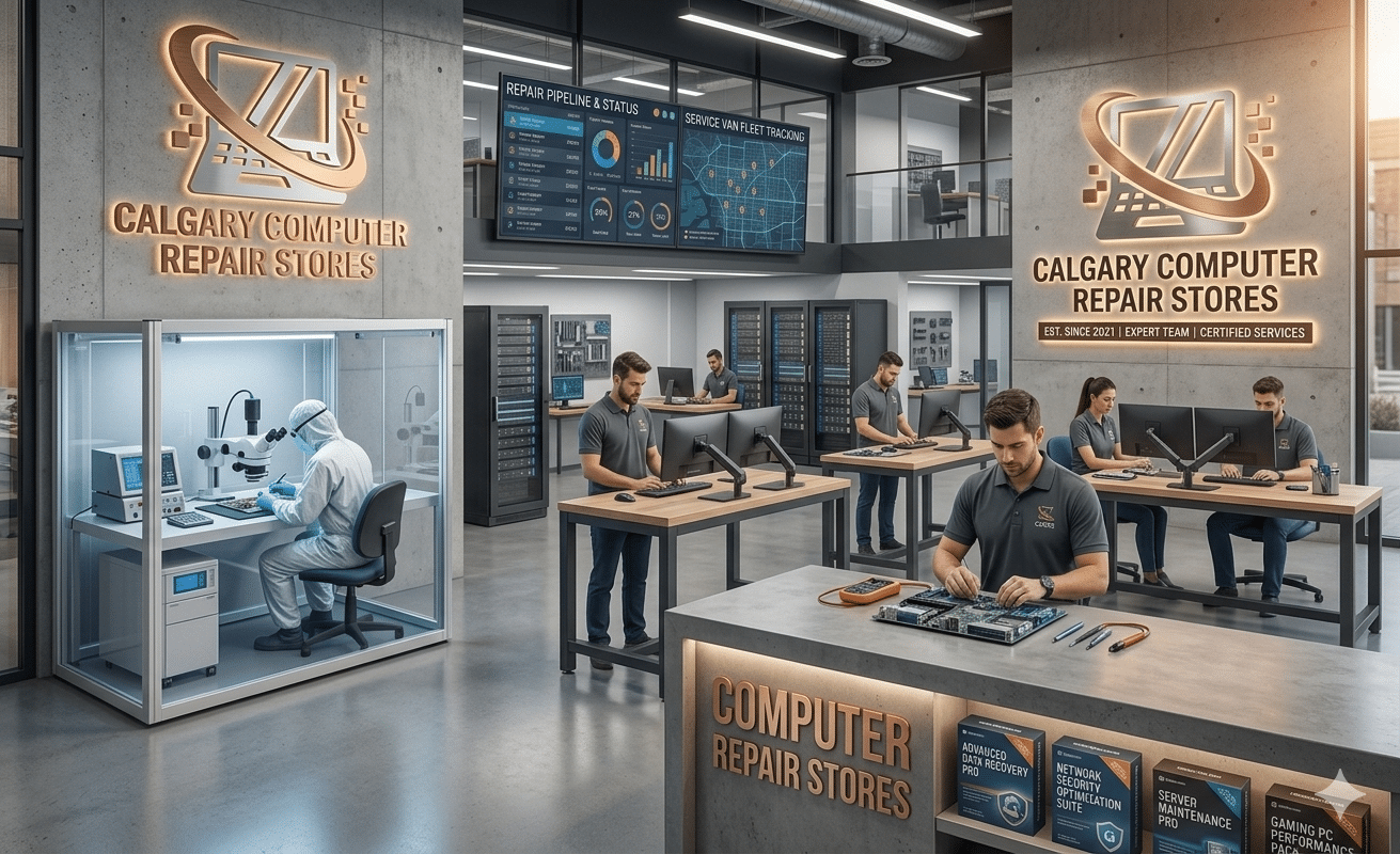 calgary computer repair stores