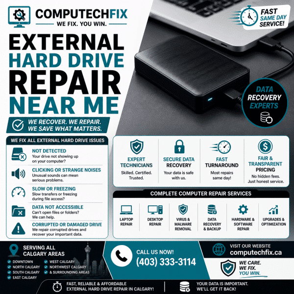External hard drive repair near me