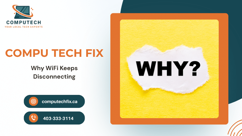 Professional networking and WiFi troubleshooting illustration featuring internet signal interruption, wireless connection issues, and home network support concepts.