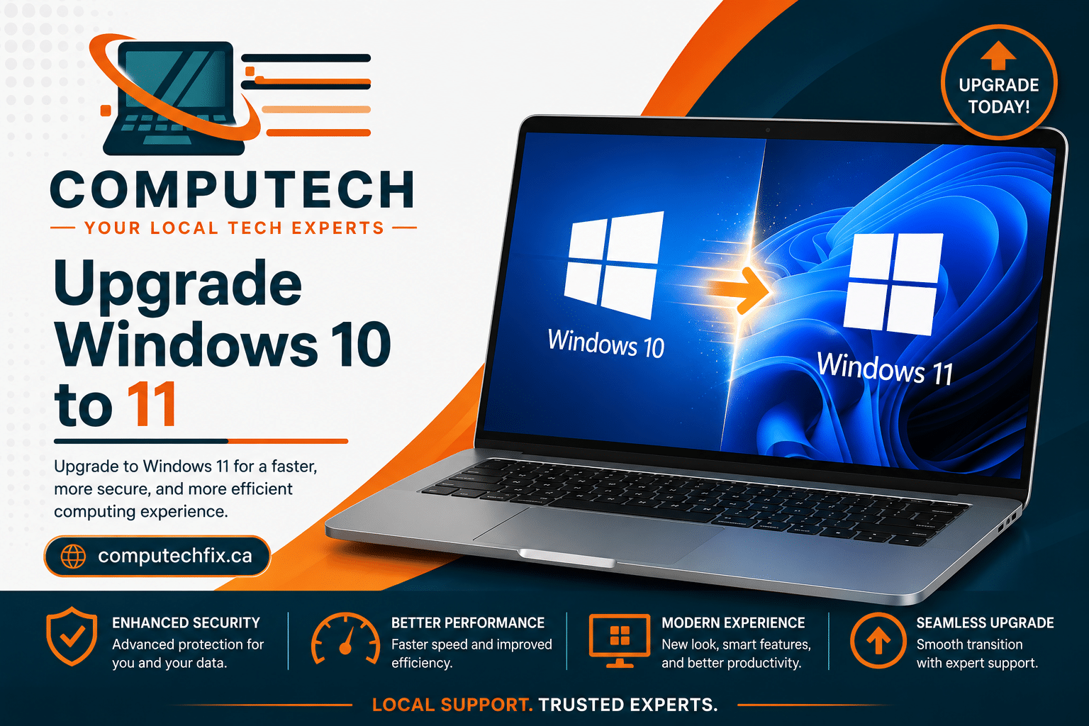 Windows 11 setup and upgrade screen on a desktop computer