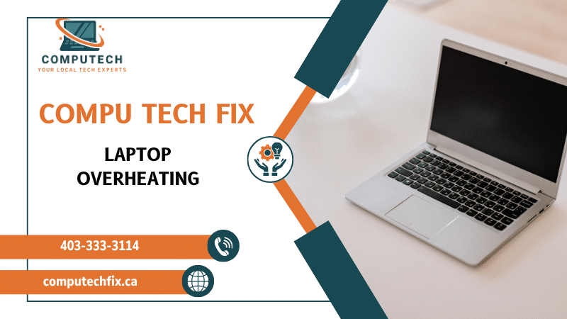 Laptop overheating problem with cooling fan and heat warning
