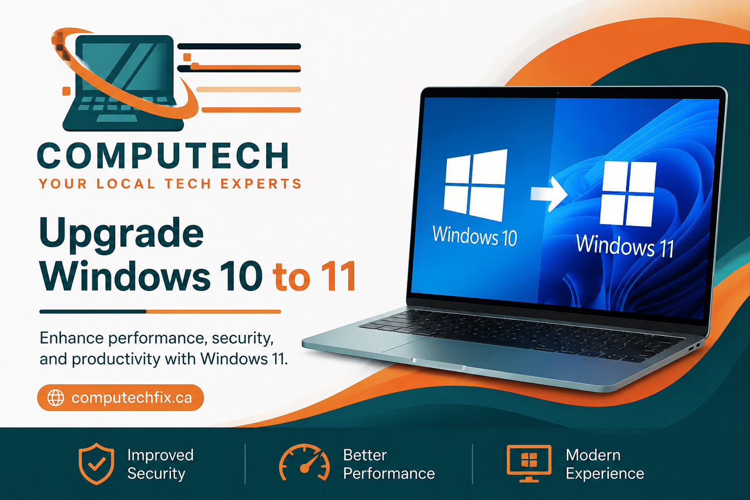 Guide to upgrading a computer from Windows 10 to Windows 11 for better performance and security