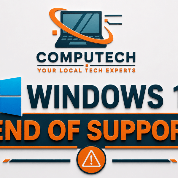Windows 10 end of support notification with recommendation to upgrade to Windows 11