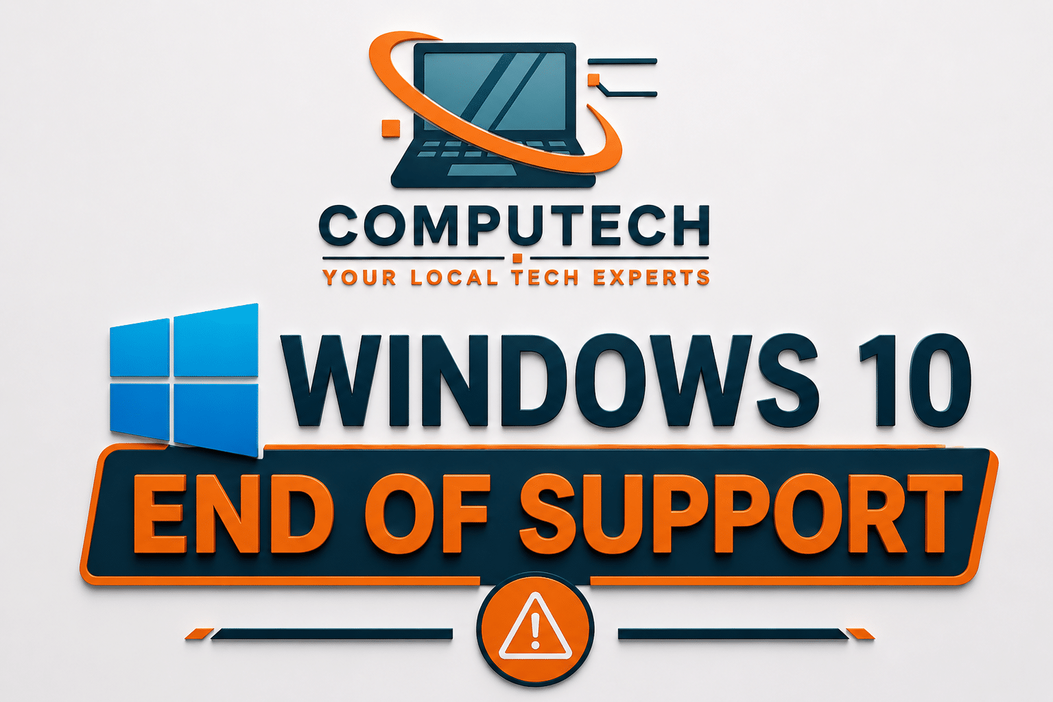 Windows 10 end of support notification with recommendation to upgrade to Windows 11