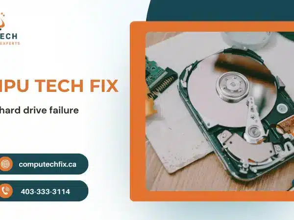 Computer displaying hard drive failure warning message during startup