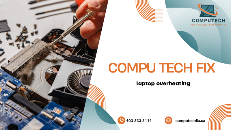 Laptop overheating caused by dust, blocked airflow, and heavy usage