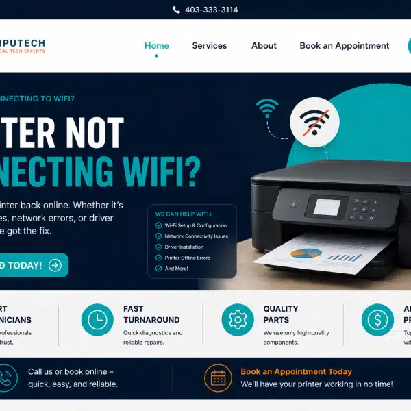 Wireless printer not connecting to WiFi network with connection error on display