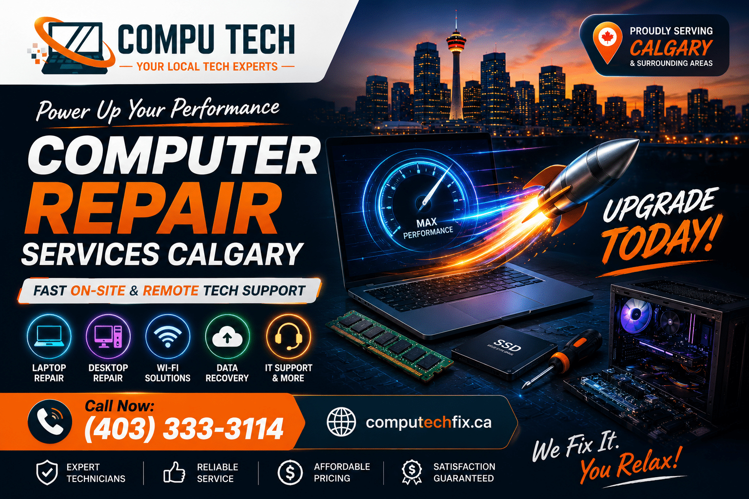 PC tune-up and slow computer repair in Calgary – CompuTech Fix