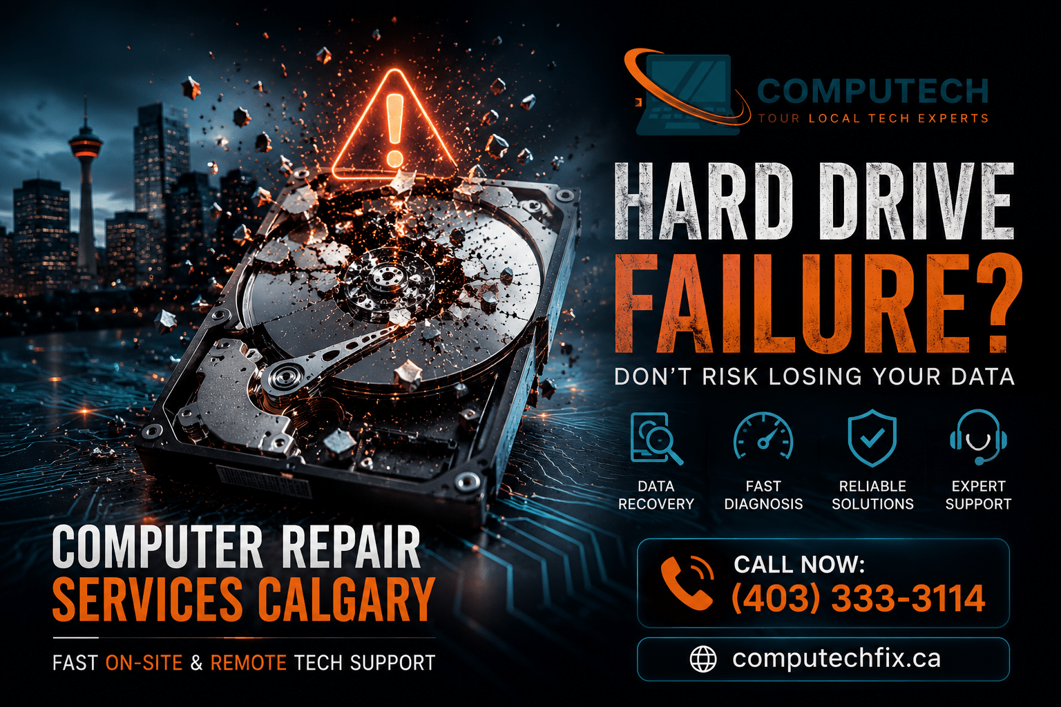 Warning signs of hard drive failure – CompuTech Fix Calgary